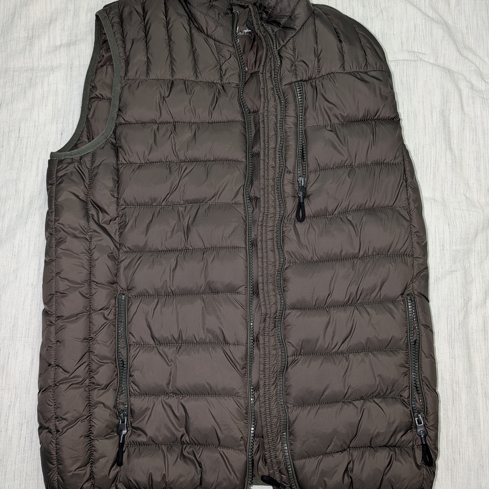 Men's Dark Brown Quilted Vest